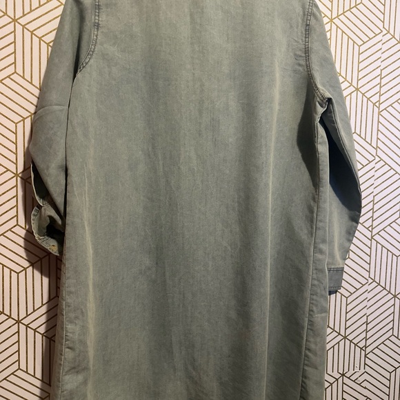 Denim Shirt Dress with Chest Pockets – Size XL - Picture 2 of 3